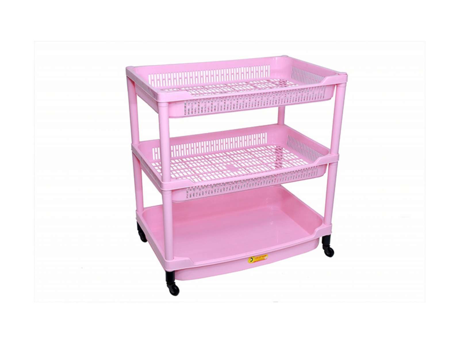 3-Tier Shelf - Large (with bottom tray and wheels)