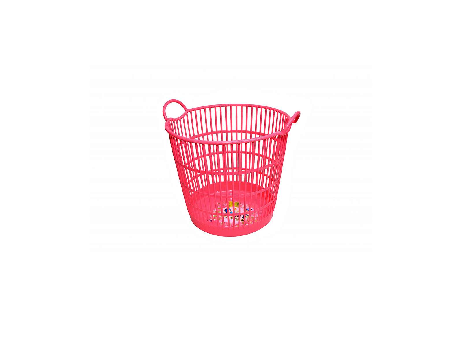 Oval Basket with 2 handles - Vertical stripes